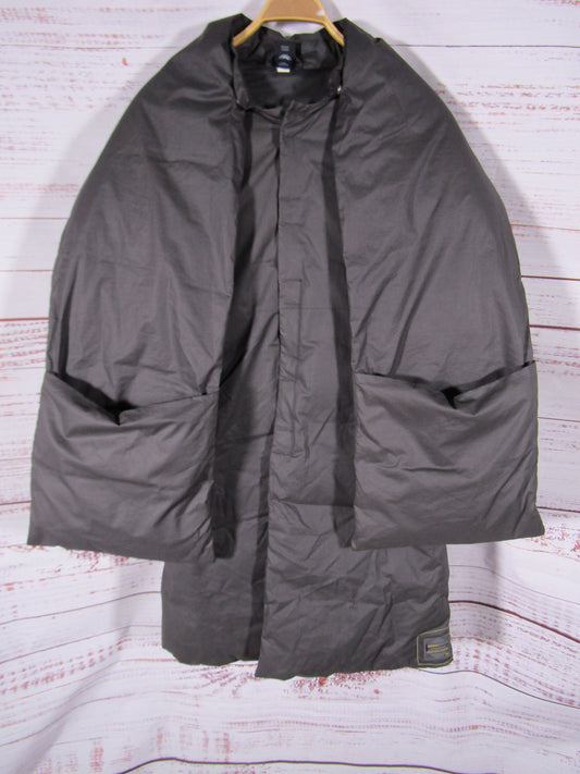 Vintage Diesel Intrinsic Vitality Oversized Gray Duck Down Removable Scarf Coat