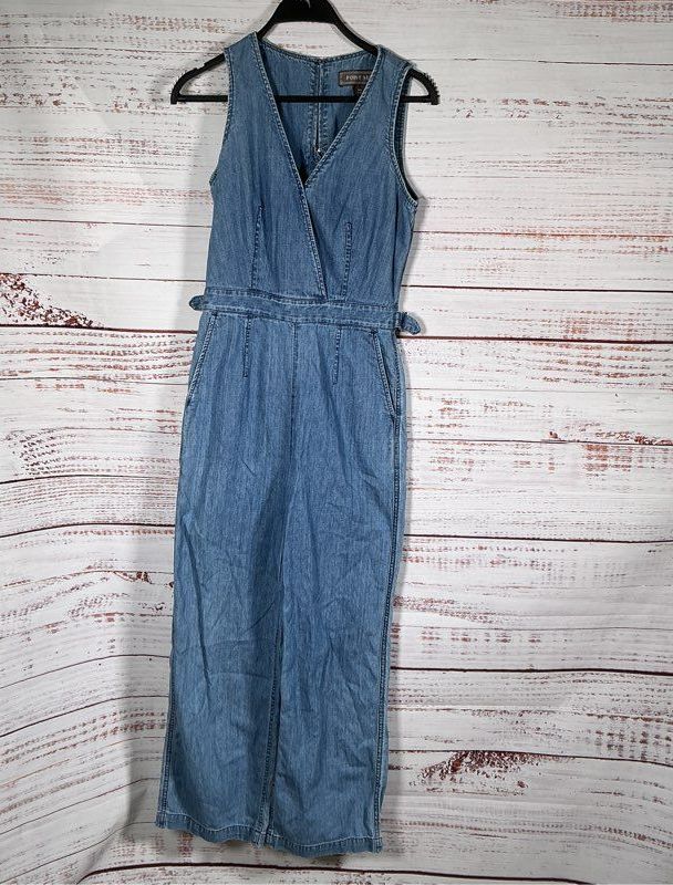 Women's Point Sur Blue Denim Jumpsuit Size 00 Retail $150