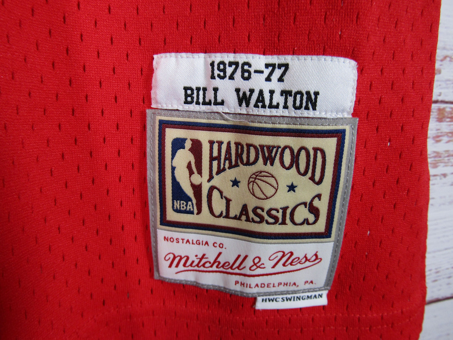 Mitchell & Ness Bill Walton 1976-77 Portland Trail Blazers Jersey Size S