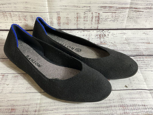 ROTHYS Women's Black Knit Flat Shoes- SZ 9.5