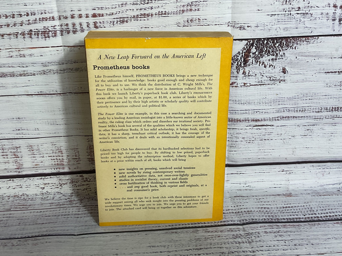The Power Elite by C. Wright Mills - 1957 4th Printing