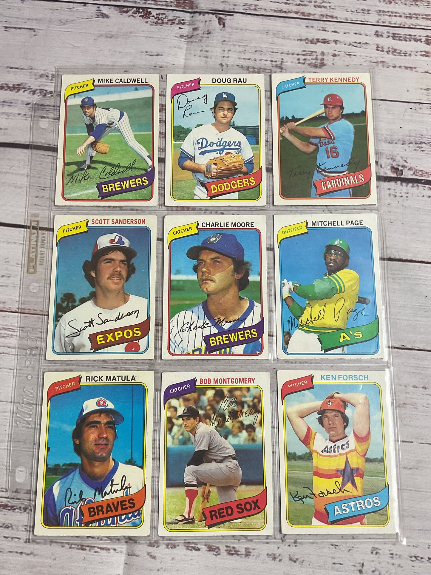 Topps 1980 Rookie Baseball Cards