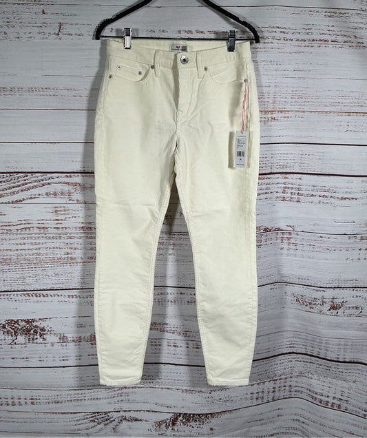 NWT Women's Vineyard Vines Off White Corduroy Skinny Jeans Size 26