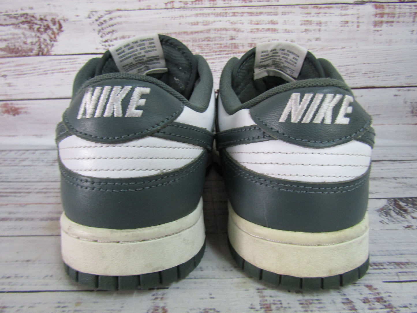 Nike Dunk Low Retro Men's White & Green Low Top Sneakers Size 10.5 DV0833-111