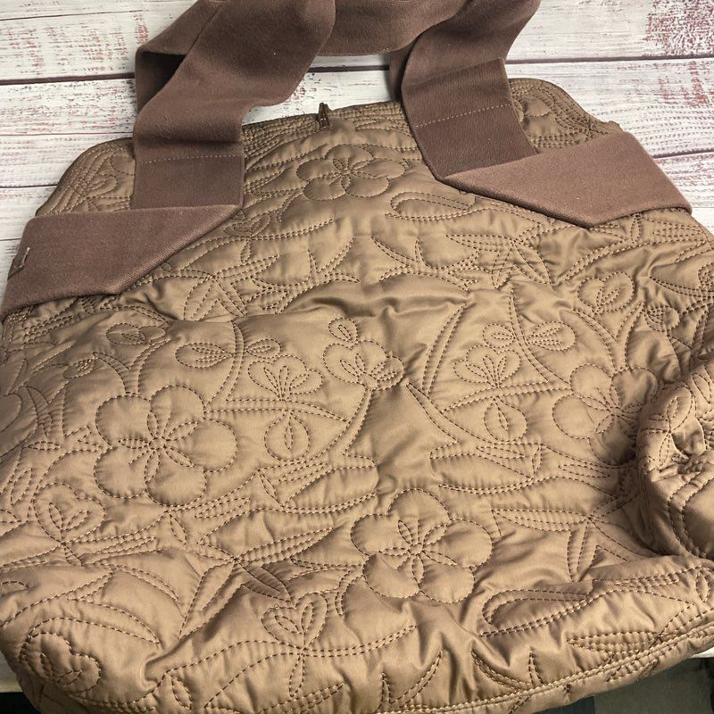 Puma X Nuala Brown Floral Embroidered Tote Bag
