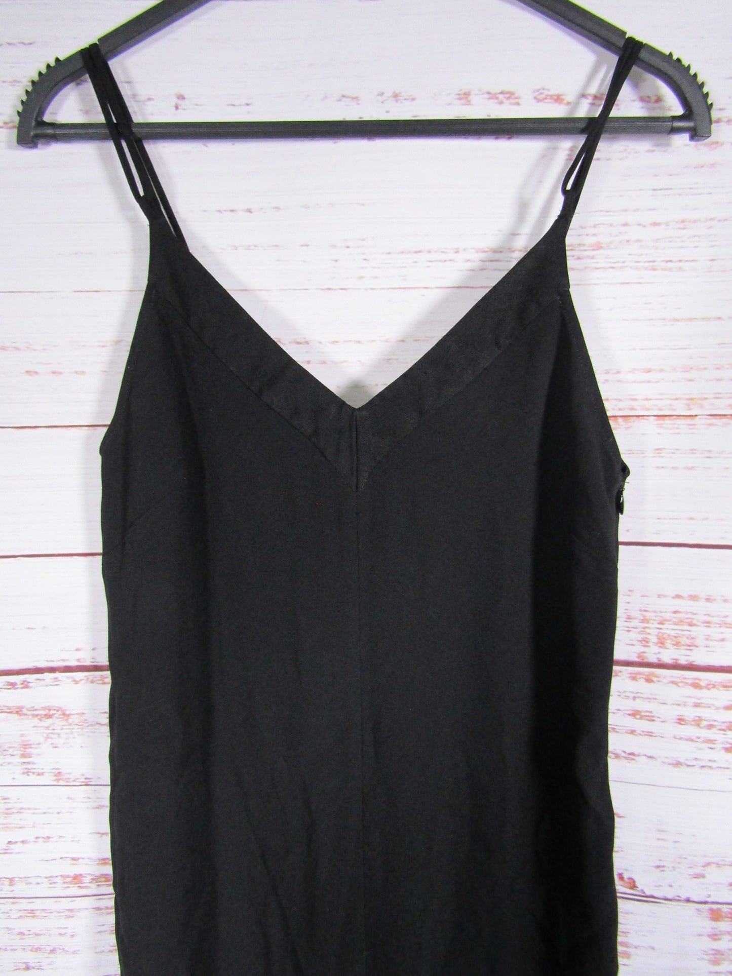 Sandro Women's Black Plunge Neckline Jumpsuit Size 36