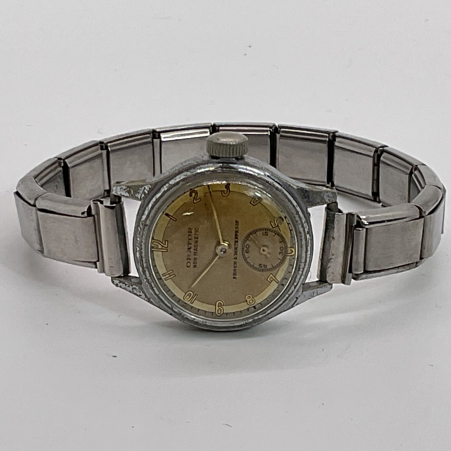MCM Mid-Century Modern ORATOR Anti-Magnetic Chrono Watch- AS-IS