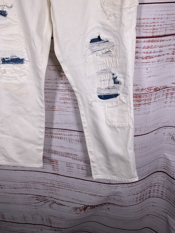 Ralph Lauren Distressed Mid-Rise Straight Ankle Jean Size 12 Women's