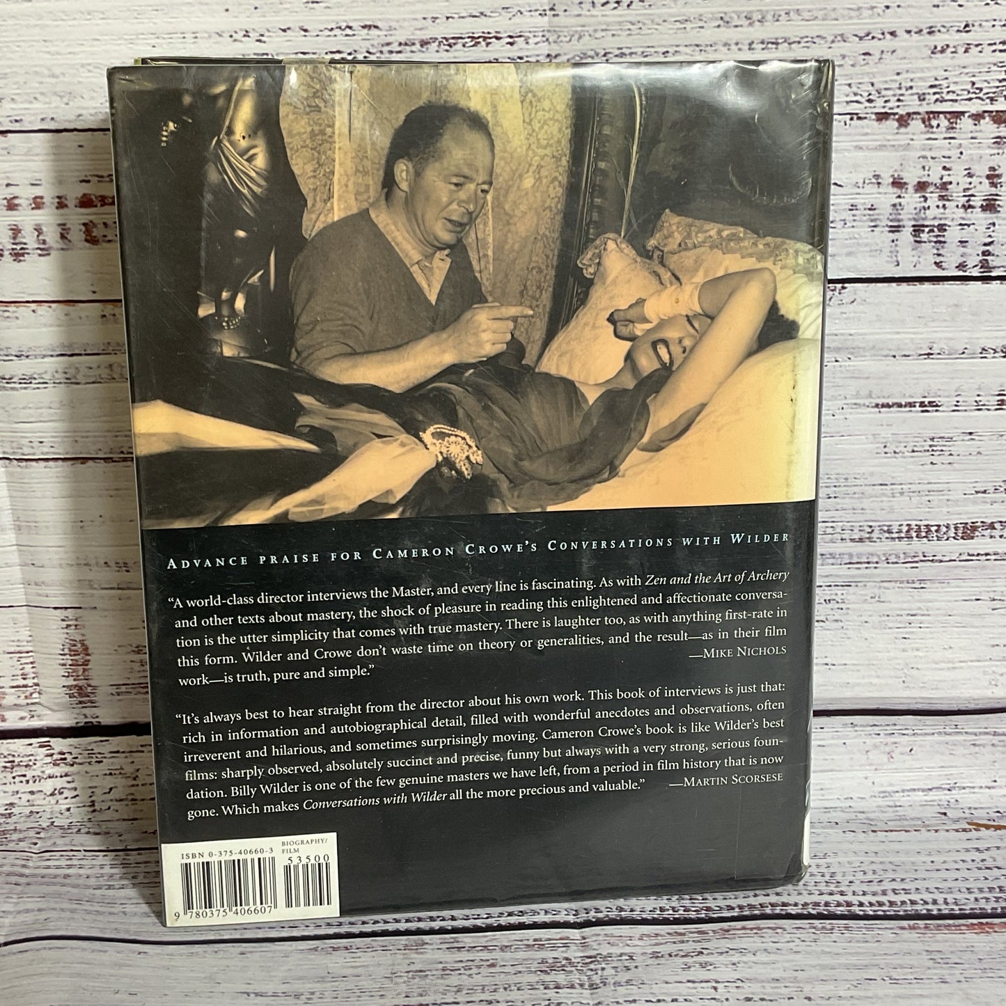 Conversations with Wilder by Cameron Crowe Hardcover Book