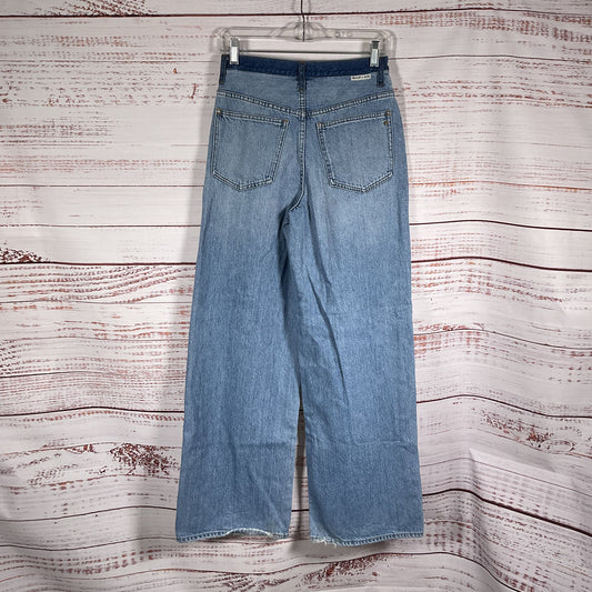 Madewell X Molly Dickson Cotton Blue Double Button Pants - Size 25