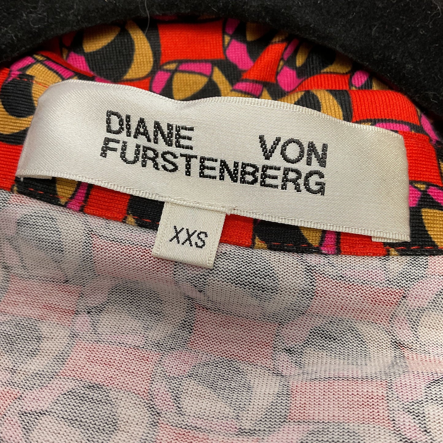 Diane Von Furstenberg Silk Cotton Red Button Up Shirt Wrap Dress - Size XXS