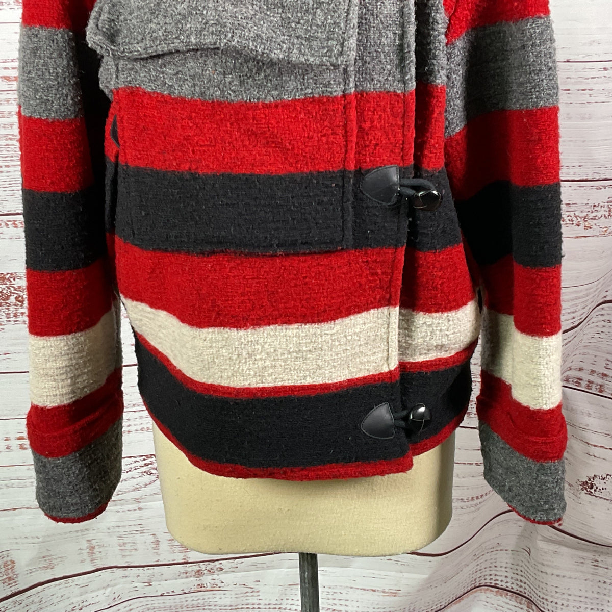 ISABEL MARANT Women's Étoile Wool Blend Stripe Coat- SZ 36/ 6 US
