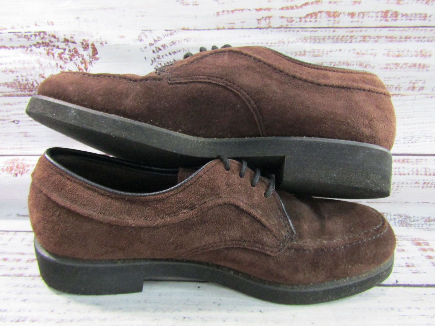 Hush Puppies Women's Brown Suede Oxford Dress Shoes Size 7.5