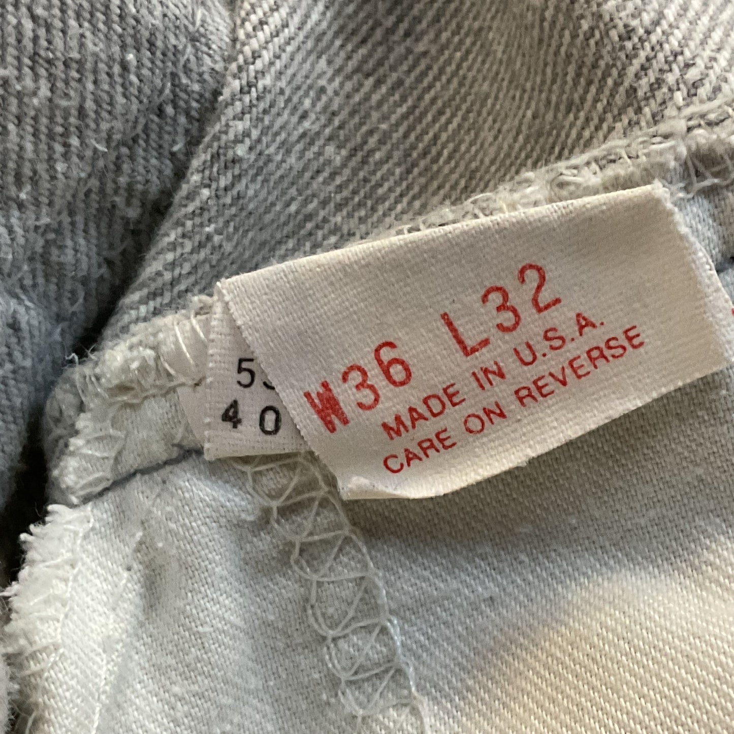 LEVI'S 509 Men's Washed Gray Straight Jeans- SZ 36 X 32