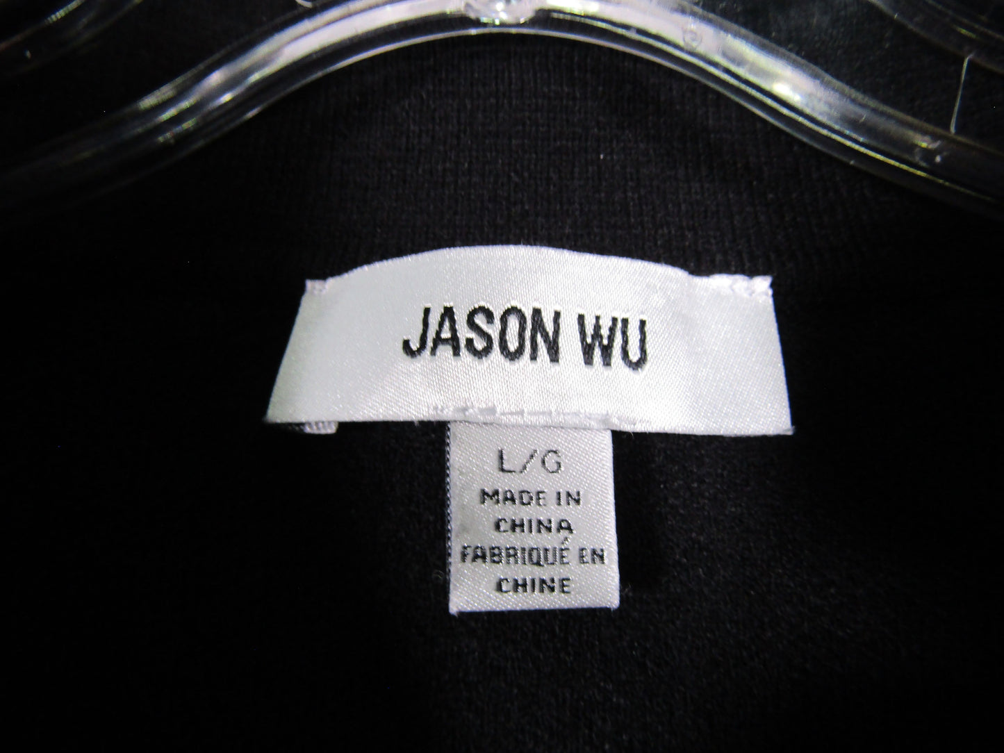 Jason Wu Women's Black Full Zip Sweater Jacket Size L