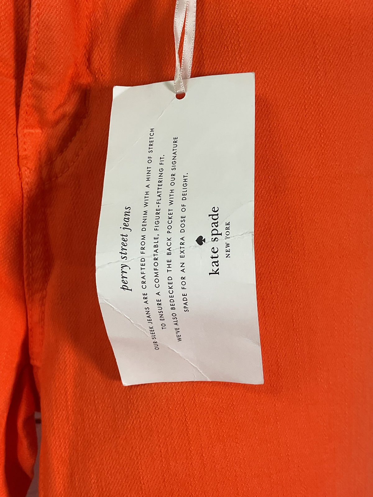 Kate Spade Orange Perry Street Jeans - Size 26