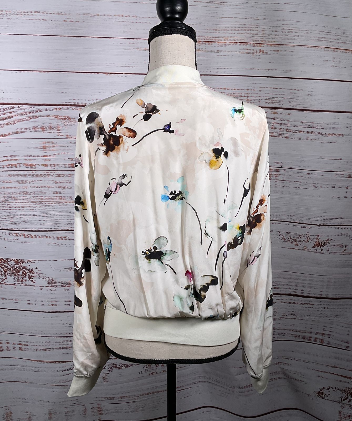 Robert Graham Floral Print Bomber Jacket Multicolor S
