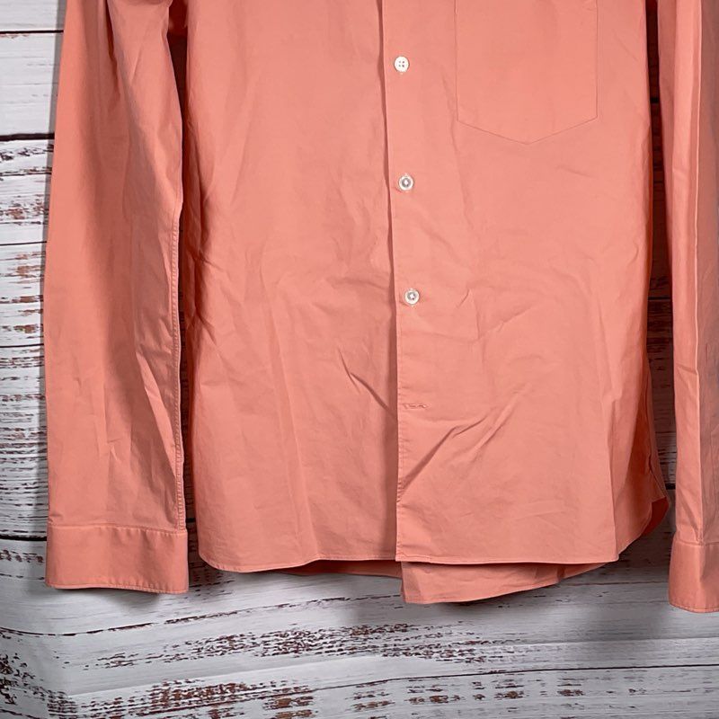 ACNE STUDIOS Men's Peach Long Sleeve Button Up Dress Shirt- SZ 50