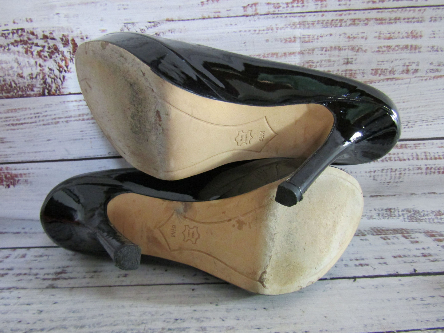 Joan & David Flipp Women's Black Patent Leather Pumps Size 6.5