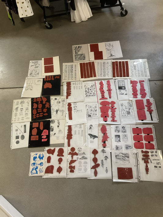 Zitiology Stamp In Hand Rubber Ink Stamps Misc Lot Binders