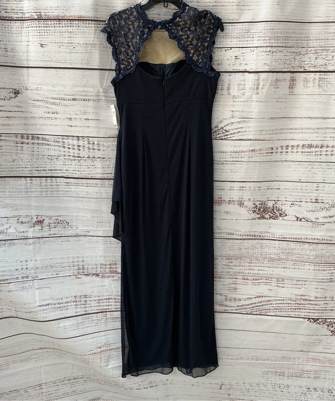 NWT Women's Alex Evenings Navy Blue Formal Dress Size 10
