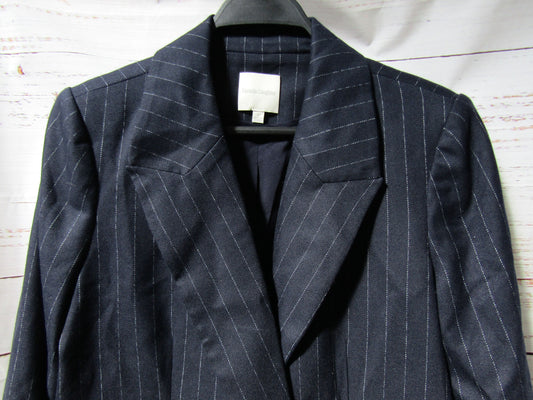Favorite Daughter The Favorite Blazer Women's Navy Blue Pinstripe Blazer Size M