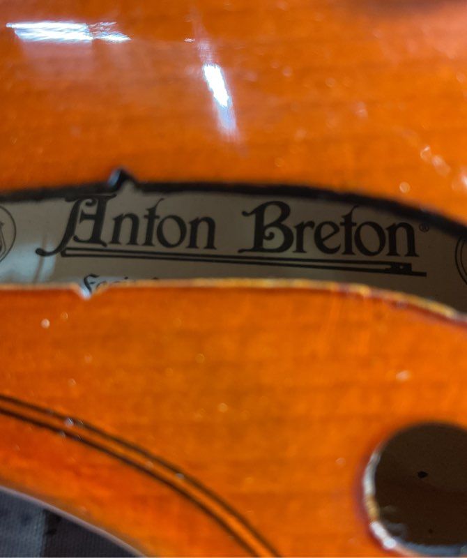 Anton Breton Ab 05 1/2 Student Violin With Case- Missing Strings