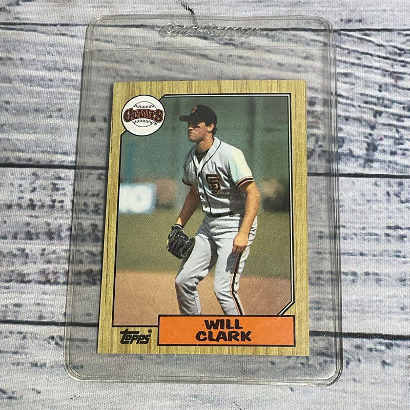 Vtg. Topps 1987 Will Clark #420 Ungraded Baseball Card Great Condition