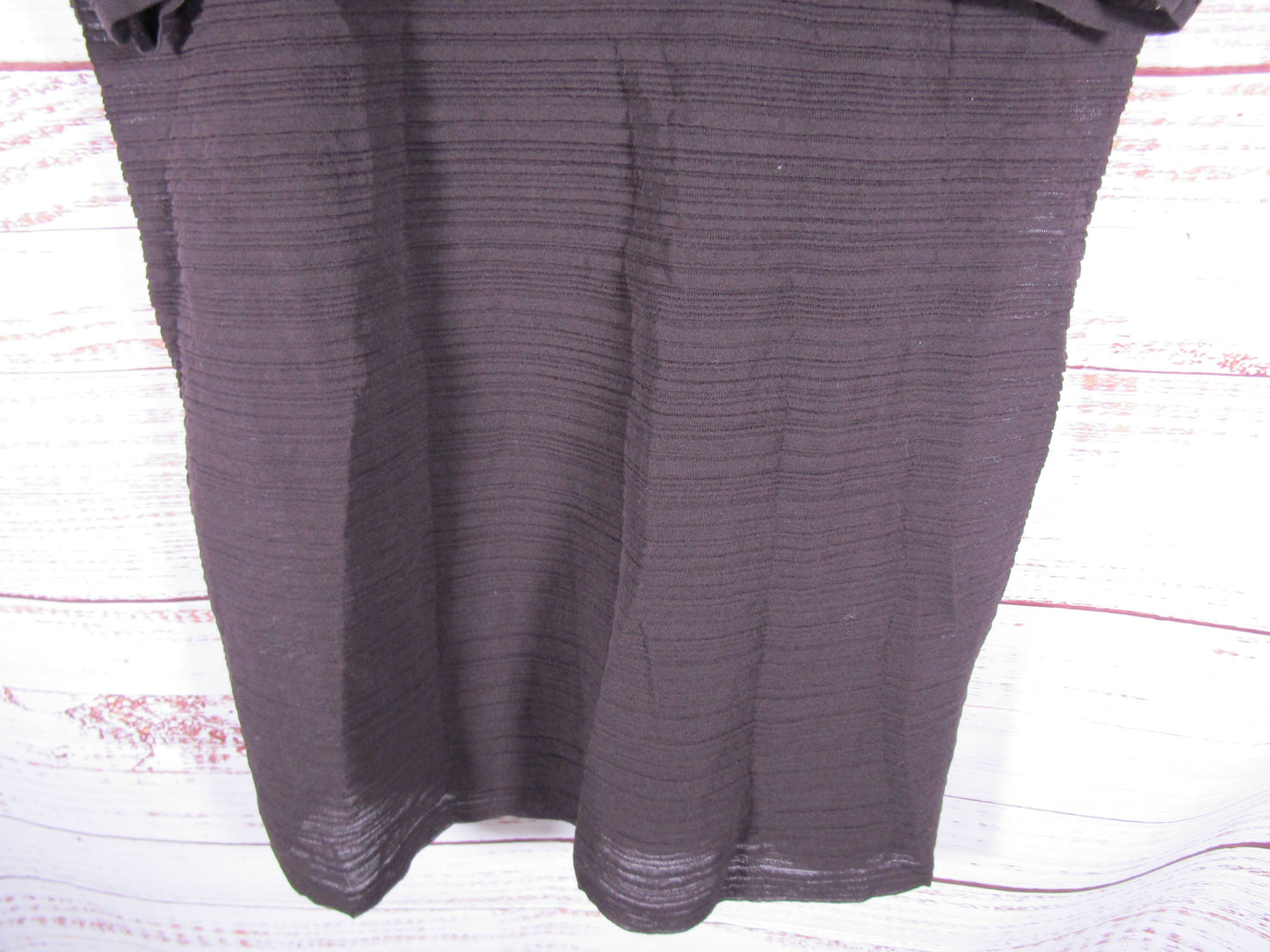 COS Women's Brown Pleated Knit Mini Dress Size M