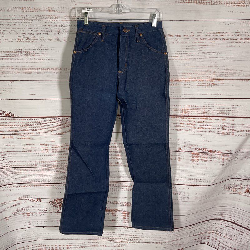 Vintage 80s Deadstock Wrangler Student Heavyweight Straight Leg Jeans Size 29x30