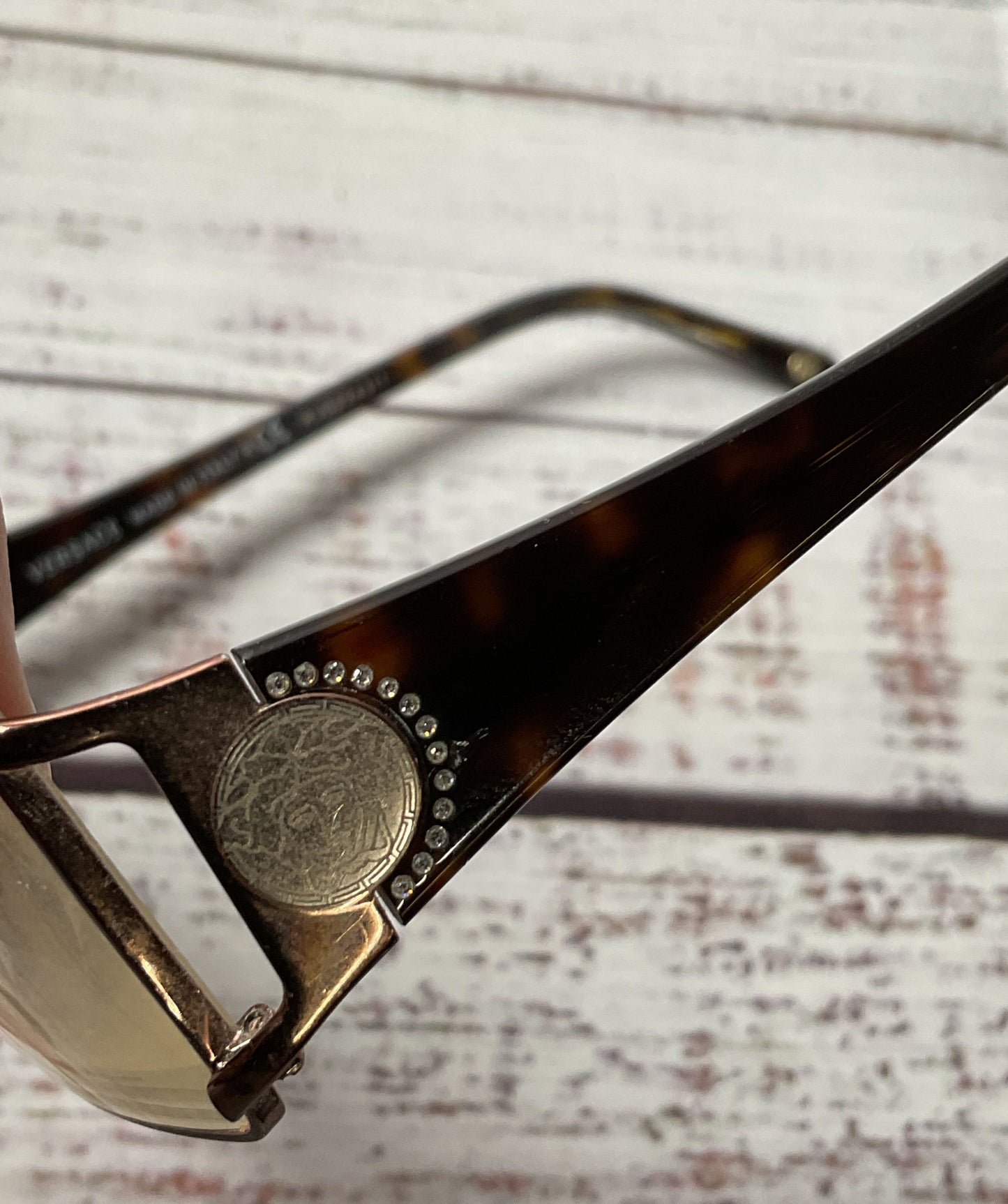 VERSACE MOD. 1142-B 1045 Tortoise Eyeglasses Frames Only Size 135 Italy