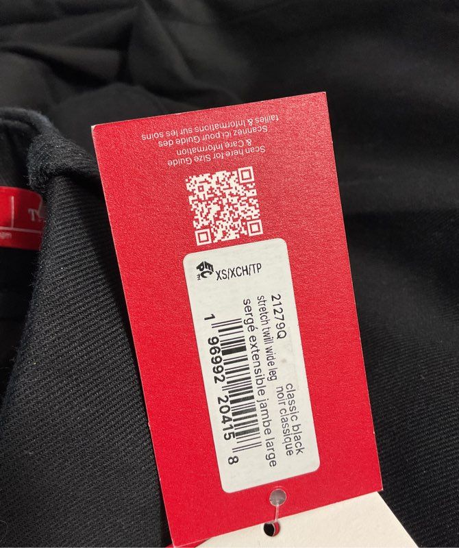 NEW Spanx Women's Supersmooth Stretch Twill Wide-Leg Black Pants Size XS