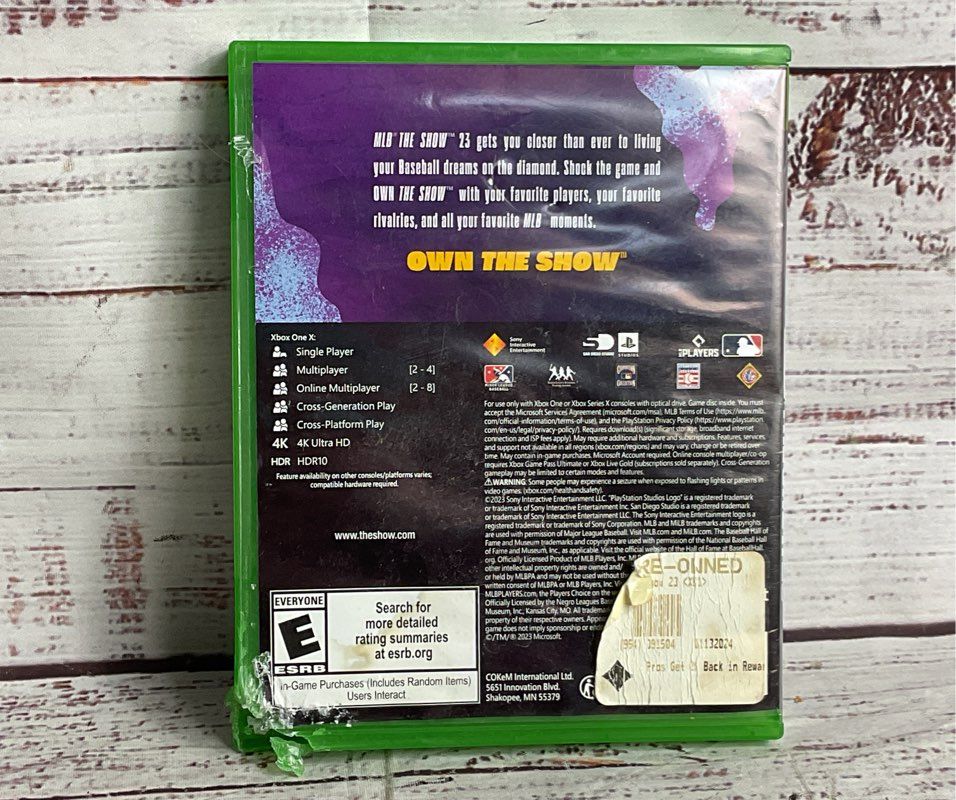 Microsoft Xbox One Set of 3 The Show 23 GTA 5 WWE2K16 Video Games