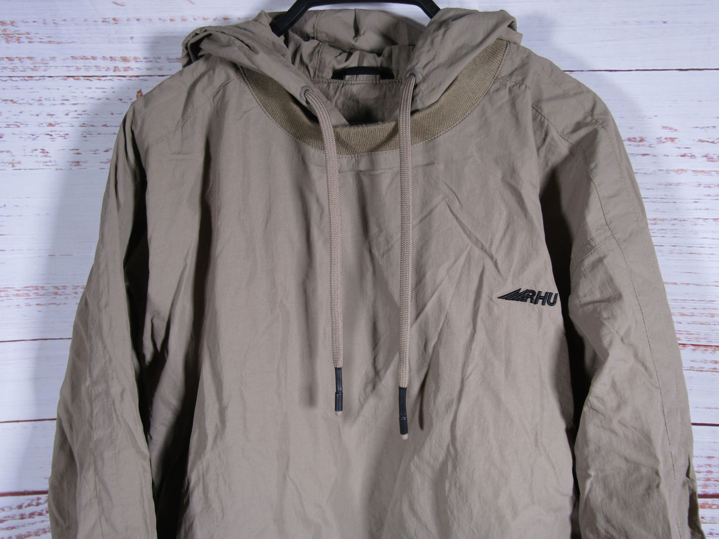 Zara x Rhude Rhuigi Men's Brown Nylon Windbreaker Hoodie Size L
