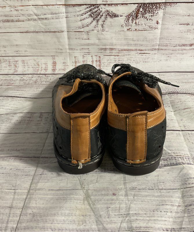 Ethan Valdes Darling Lace Oxford Shoes Lightweight Brown & Black Size 40