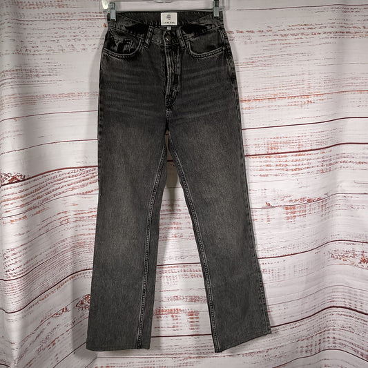 ANINE BING Women's Black Button-Up Denim Jeans- SZ 25