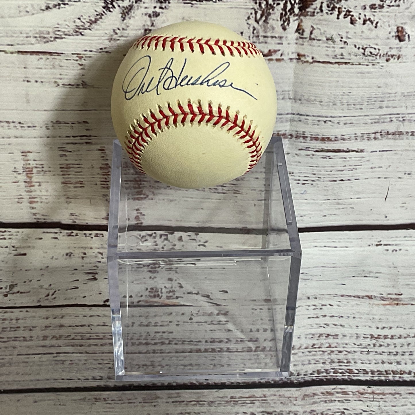 Signed OREL HERSHISER RO-N Official National League Ball with Case