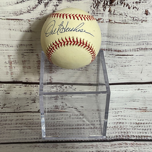 Signed OREL HERSHISER RO-N Official National League Ball with Case