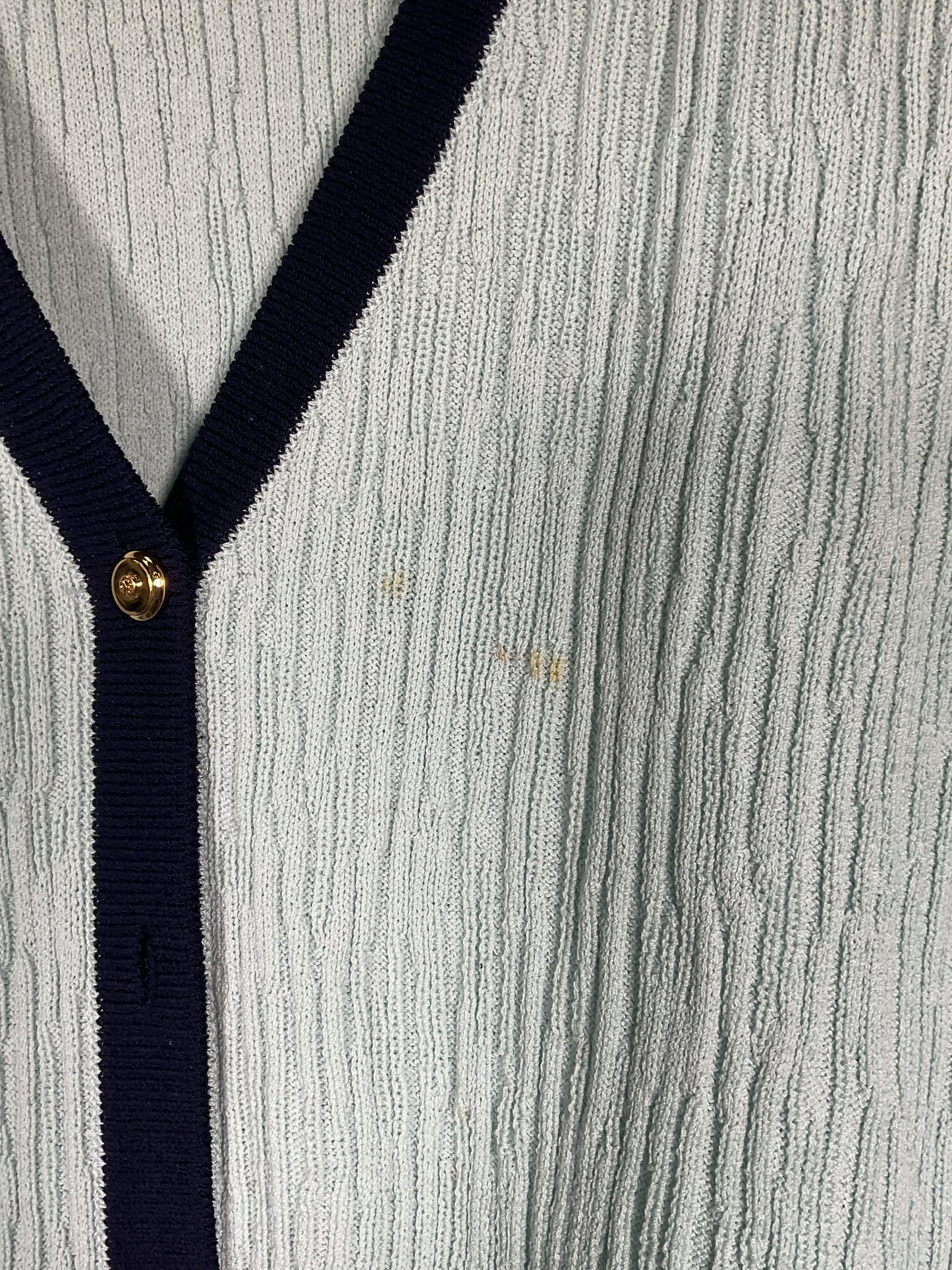 St. John Collection Mint Button Up Sweater - Size 14