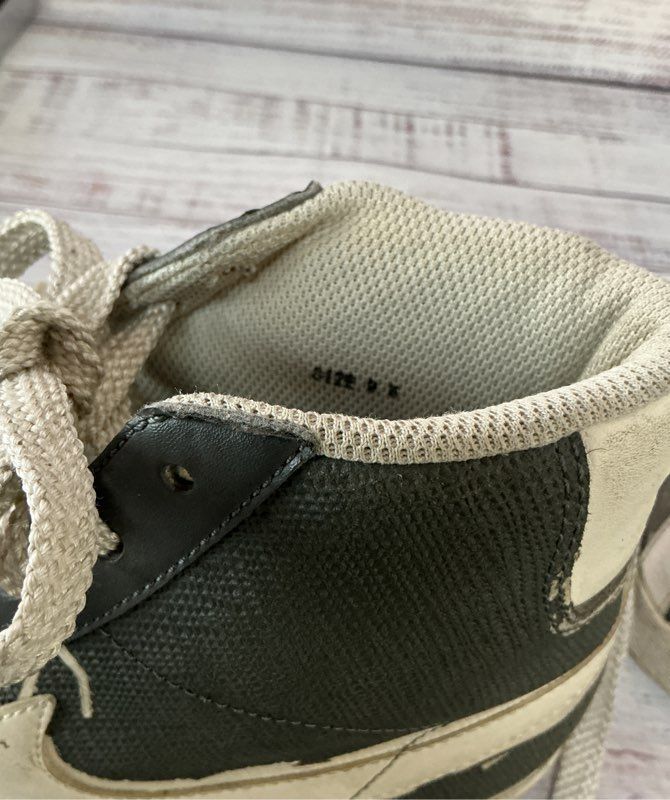 Men's Nike SB Blazer High Jackie Robinson Gray And White Sneakers Size 9.5