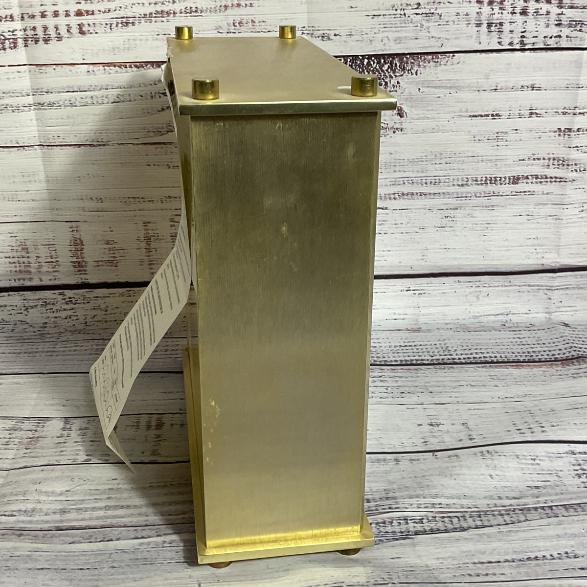 HOWARD MILLER 613-526 Brushed Brass Calenday Month, Date, Date Desk Mantel Clock