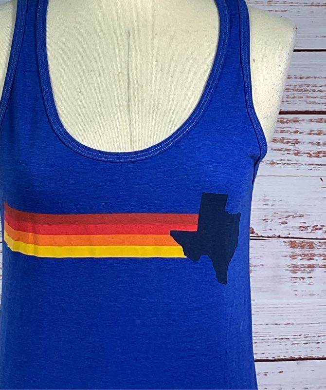 Aviator Nation Austin City Limits Music Festival Tank Top Blue S