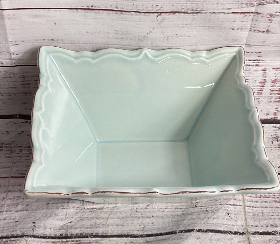 Primagera Portugal Ceramic 6" Set of 3 Serving Bowls Turquoise
