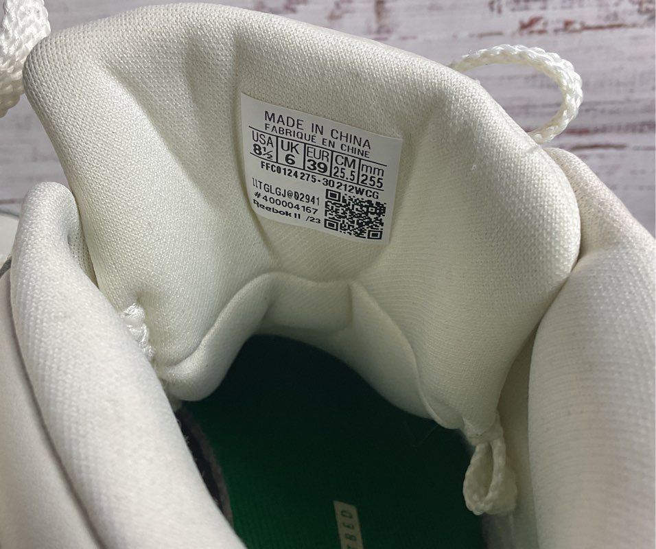 Reebok Tech Geo Classic Hi-Top Sneakers White 8.5
