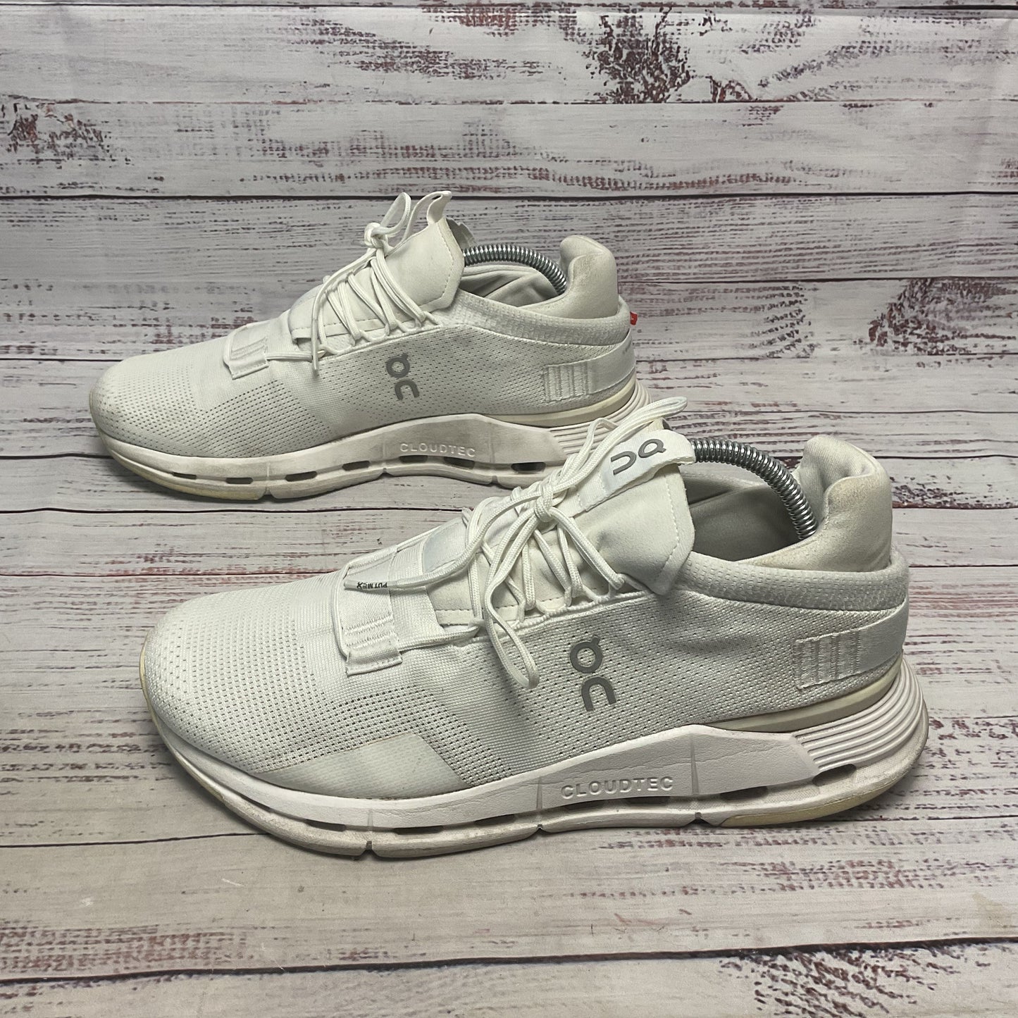 ON Cloudnova White Athletic Running Shoe Men Size 10