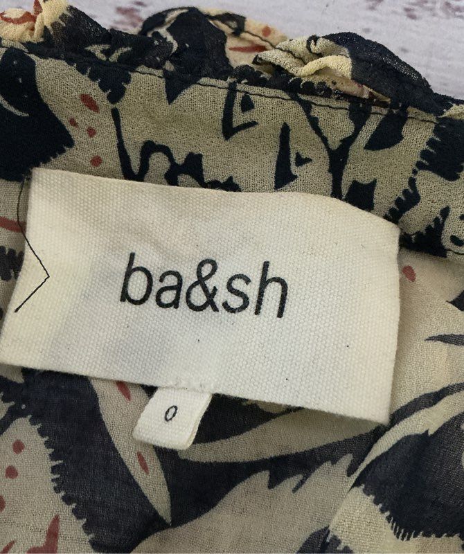 Women's ba&sh Black Paisley Print Lady Dress Size 2 Retail $300