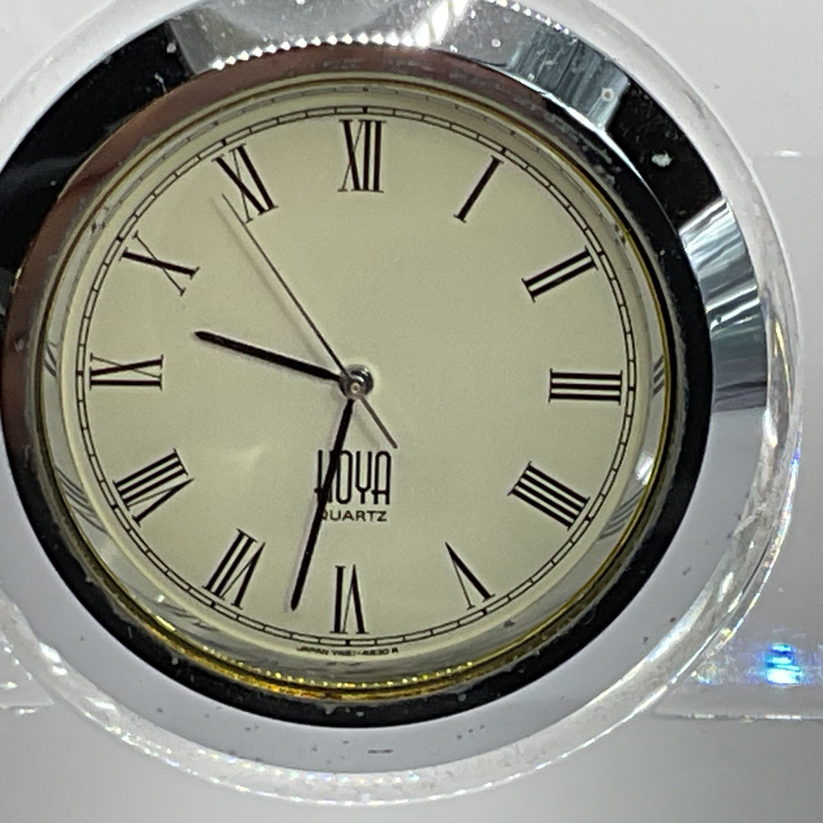 HOYA Crystal Desk Clock- 3.25" x 5.25"