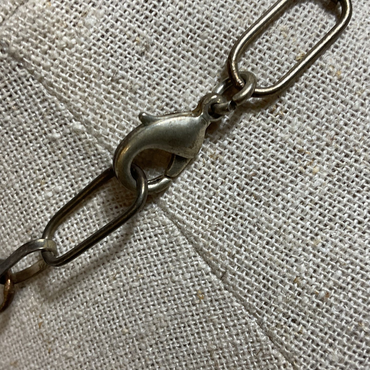 Silver Tone & Blue Stone Bib Statement Necklace