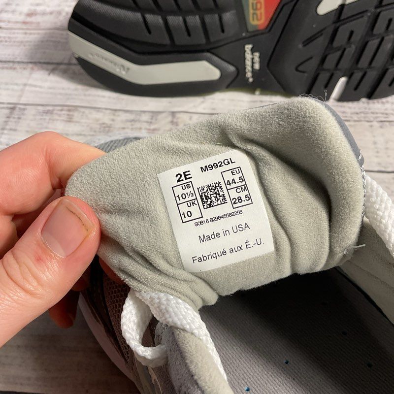 New Balance 992 Centennial Grey Athletic Shoe Men's 10.5