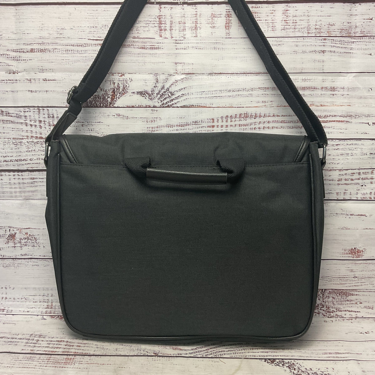 Ted Baker Black Laptop Crossbody Briefcase Satchel Bag - Size 15"x12"x3.5"